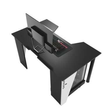 Геймерський ігровий стіл ZEUS™ GAMER-2 чорний з білим ZEUS фото №3