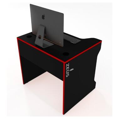 Геймерський стіл ZEUS TRON-3, чорний-червоний ZEUS фото №3