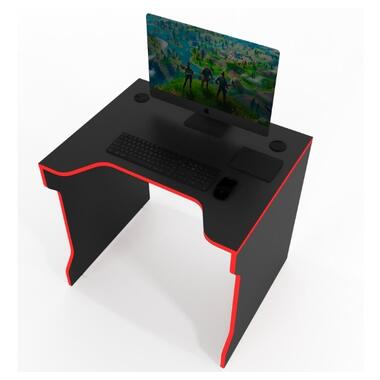 Геймерський стіл ZEUS TRON-3, чорний-червоний ZEUS фото №4