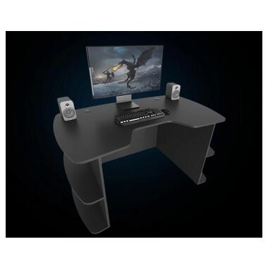 Геймерський стіл ZEUS Floki-2 чорний з вирізом ZEUS фото №2