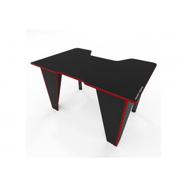 Геймерський ігровий стіл Comfy Home Frost чорний +червоний фото №1