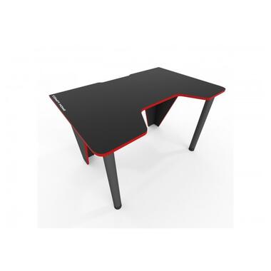 Геймерський ігровий стіл Comfy Home Frost чорний +червоний фото №2