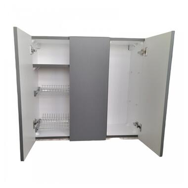 Кухонна пластикова підвісна шафа 100 см з покриттям HPL 1122 mat фото №1