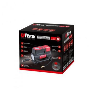 Автомобільний компресор Ultra 12В 180Вт 12А 40л/мин 10бар з ліхтар (6170112) фото №3