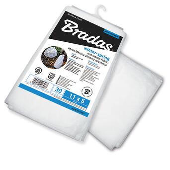 Агроволокно Bradas 30 гр/м зимово-весняне біле розмір 1.1*10м AWW3011010 фото №1