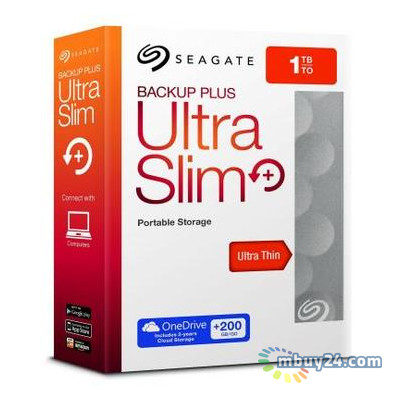 Внешний жесткий диск Seagate Backup Plus Ultra Slim 2TB STEH2000200 2.5 USB 3.0 Platinum фото №5