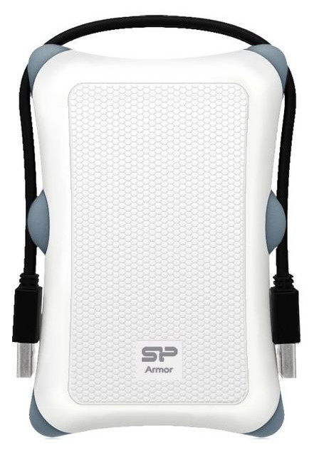 Зовнішній жорсткий диск 1TB Silicon Power Armor A30 2.5 USB 3.0 white (SP010TBPHDA30S3W) фото №1