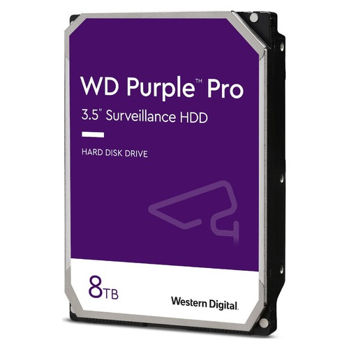 Жорсткий диск WD 3.5 SATA 3.0 8TB 7200 256MB Purple Pro Surveillance (WD8001PURP) фото №1