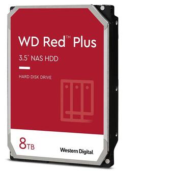 Жорсткий диск WD 8TB 3.5 5640 128MB SATA Red Plus NAS (WD80EFZZ) фото №1