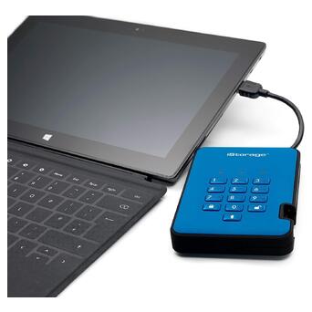 Жорсткий диск iStorage diskAshur 2 USB 3.1 2TB Blue (IS-DA2-256-2000-BE) фото №5