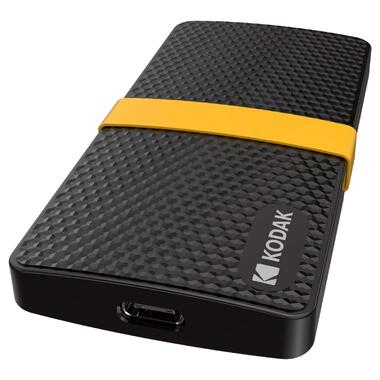 Зовнішній жорсткий диск SSD Kodak X200 1TB Чорний фото №2