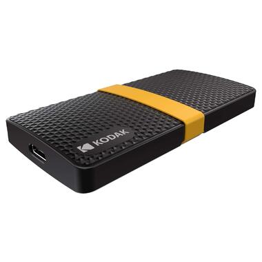 Зовнішній жорсткий диск SSD Kodak X200 500Gb Чорний фото №3