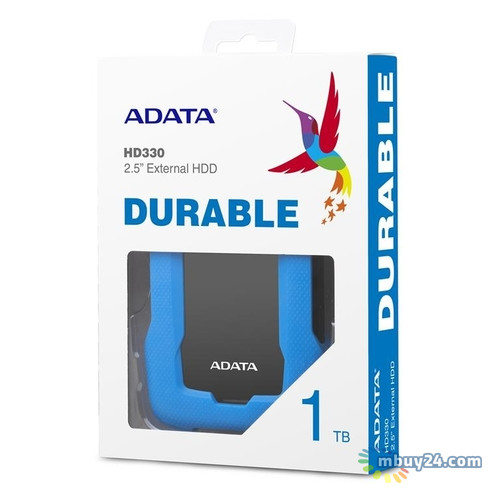 Зовнішній жорсткий диск ADATA 2.5 USB 3.1 1TB HV330 Blue (AHD330-1TU31-CBL) фото №5