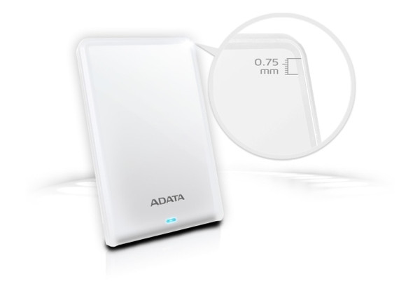 Жорсткий диск ADATA 2.5 USB 3.0 1TB HV620S Slim White (AHV620S-1TU31-CWH) фото №5