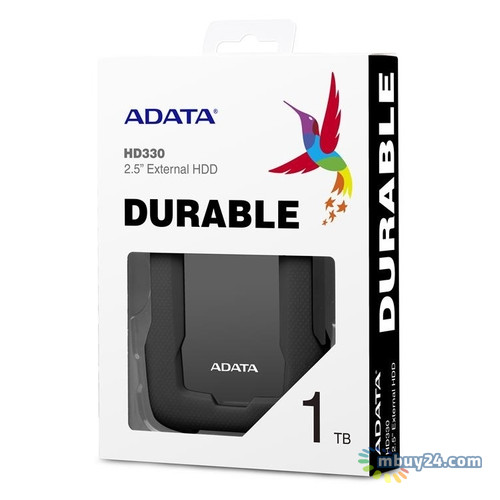 Жорсткий диск ADATA 2.5 USB 3.1 1TB HV330 Black (AHD330-1TU31-CBK) фото №3