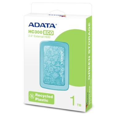Зовнішній жорсткий диск A-DATA USB 3.2 Gen1 Eco HC300 1TB 2,5 Зелений (AHC300E-1TU31-CGN) фото №6