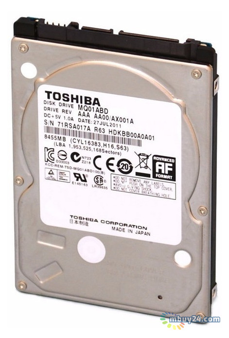 Жорсткий диск Toshiba 500GB (MQ01ABD050V) Refurbished фото №2