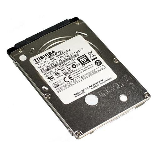 Жорсткий диск HDD 2.5 SATA 500GB Toshiba 7200rpm (MQ01ACF050) фото №1