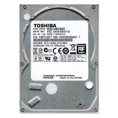 Жорсткий диск для ноутбука 2.5 500GB TOSHIBA (# MQ01ABD050V #) фото №1