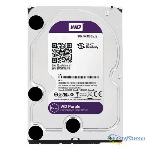 Жорсткий диск Western Digital 4.0TB Purple (WD40PURZ) фото №1