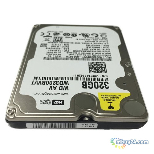 Жорсткий диск Western Digital SATA 320GB 5400rpm 8MB Refurbished (WD3200BVVT) фото №3
