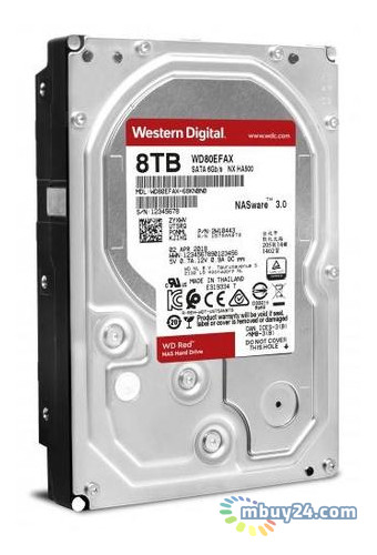 Жорсткий диск Western Digital 3.5 SATA 3.0 8TB 256MB Red (WD80EFAX) фото №1