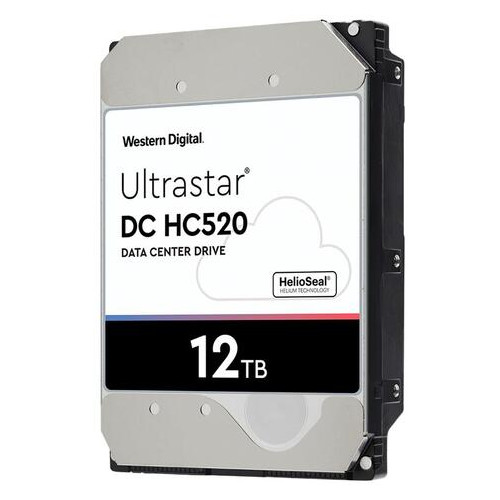 Жесткий диск Western Digital 3.5 SAS 3.0 12TB Ultrastar DC HC520 (HUH721212AL5204/0F29532) фото №1