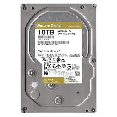 Жорсткий диск Western Digital 10TB 3.5 7200 512MB SATA Gold (WD103KRYZ) фото №3