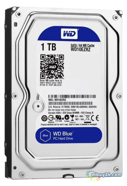 Жорсткий диск Western Digital 1.0TB Blue (WD10EZRZ) фото №1