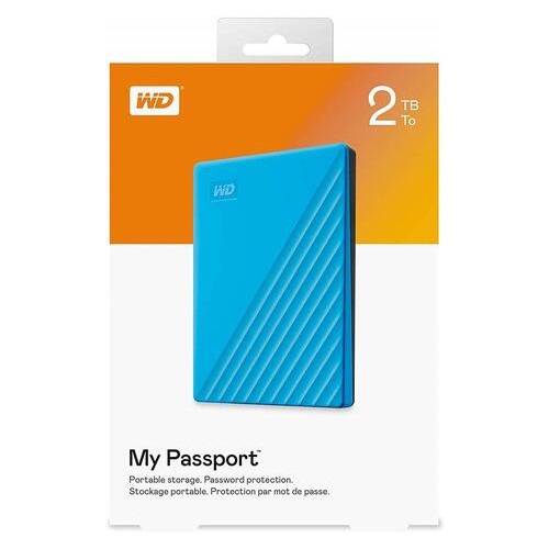 Жорсткий диск Western Digital 2.5 USB 3.2 Gen 1 2TB My Passport Blue (WDBYVG0020BBL-WESN) фото №5