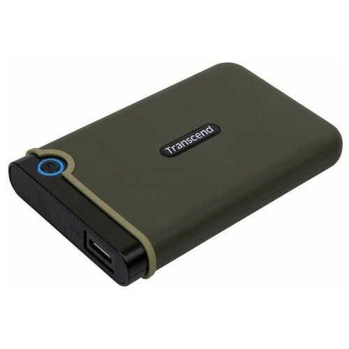 Зовнішній жорсткий диск 2TB Transcend StoreJet 25M3 Slim 2.5 USB 3.0 military green (TS2TSJ25M3G) фото №5