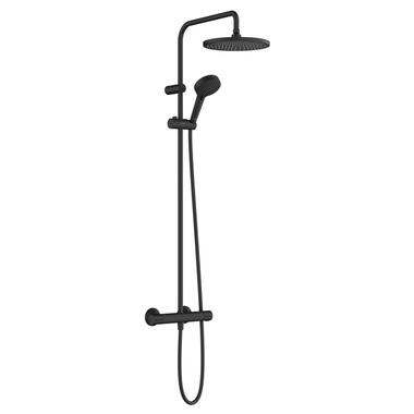 Душова система Hansgrohe Vernis Blend Showerpipe 240 1jet  з термостатом для ванни, чорний матовий (26899670) фото №1