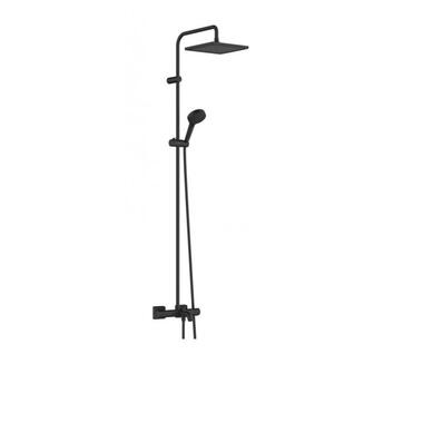 Душова система Hansgrohe  Vernis Blend Showerpipe 240 1jet  з термостатом для ванни, чорний матовий (26900670) фото №1