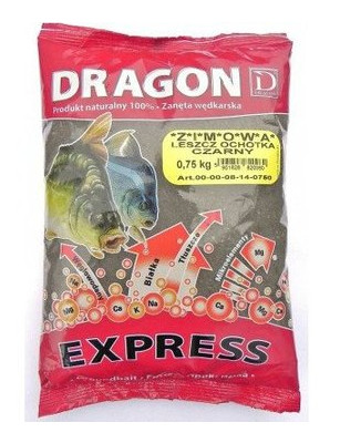 Прикормка зимняя Dragon Express Лещ Черный 0,75 кг (PLE-00-00-08-14-0750) фото №1