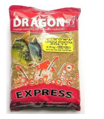 Прикормка зимняя Dragon Express Лещ Желтый 0,75 кг (PLE-00-00-08-15-0750) фото №1