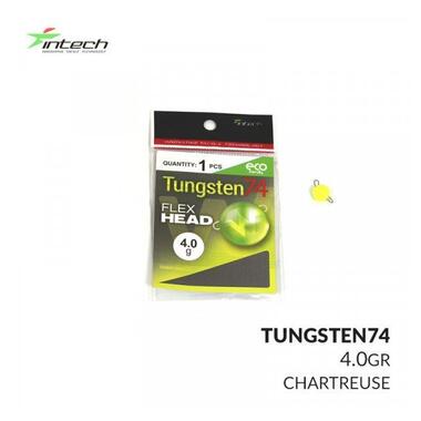 Розбірний груз Intech Tungsten 74 Gloss Chartreuse UV (1.2g (3шт)) фото №4
