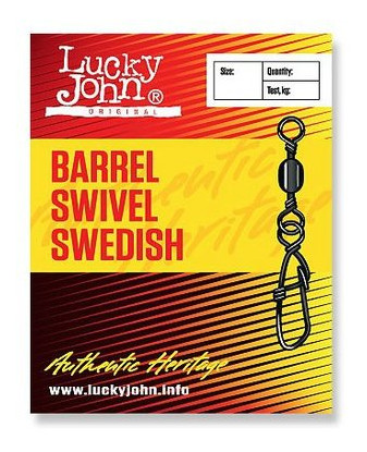 Вертлюжок-застібка Lucky John Barrel Sweedish Swedish 5030-006 (хв. замовлення - 10 шт) фото №1
