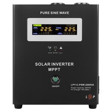 Сонячний інвертор (ИБП) LogicPower LPY-C-PSW-2000VA (1400Вт) MPPT 24V (LP4126) фото №1