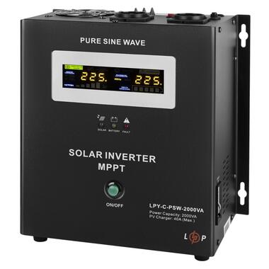 Сонячний інвертор (ИБП) LogicPower LPY-C-PSW-2000VA (1400Вт) MPPT 24V (LP4126) фото №2