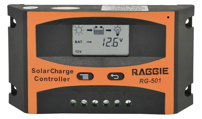 Контроллер для солнечной батареи MHZ Raggie RG-501 20A фото №1