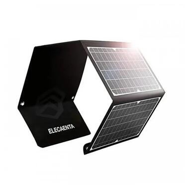 Сонячна панель Solar board LSFC-30 30W з 3 USB-портами (Чорний) фото №1