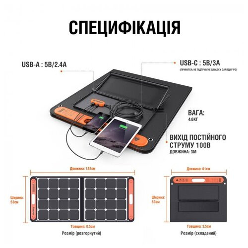 Сонячна батарея Jackery SolarSaga 100 фото №10