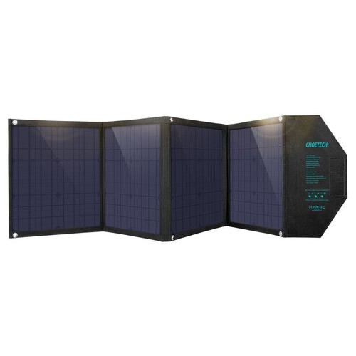 Сонячна панель УМБ Choetech 80W (158x41см) 5V/2.4A USB 5V/2.4A QC3.0 USB-C PD3.0(30W) (SC007) фото №1