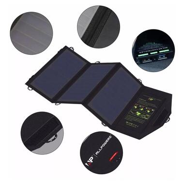 Портативний сонячний зарядний пристрій ALLPOWERS 21W / 2xUSB / 5V - 2.4A фото №5