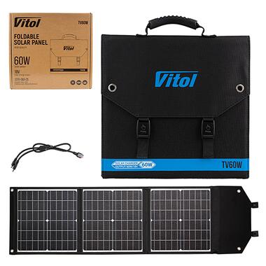 Портативна сонячна панель Vitol TV60W фото №2
