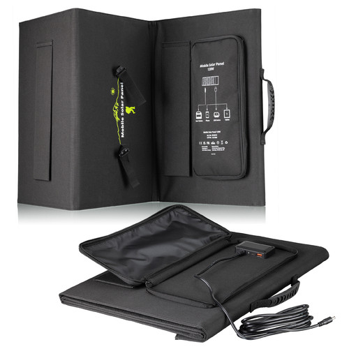 Портативний зарядний пристрій сонячна панель Bresser Mobile Solar Charger 120 Watt USB DC (3810070) фото №2