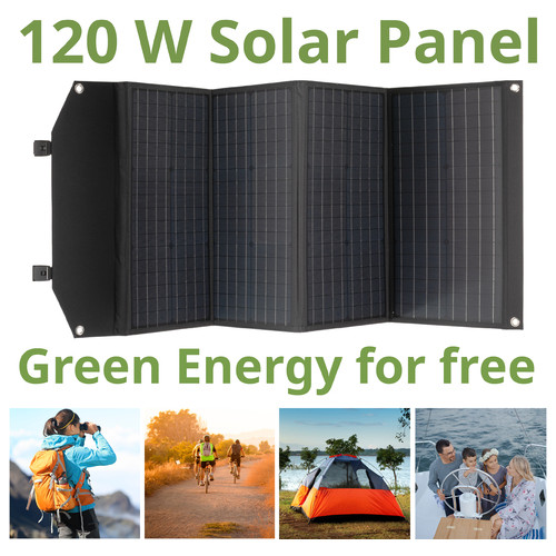 Портативний зарядний пристрій сонячна панель Bresser Mobile Solar Charger 120 Watt USB DC (3810070) фото №7