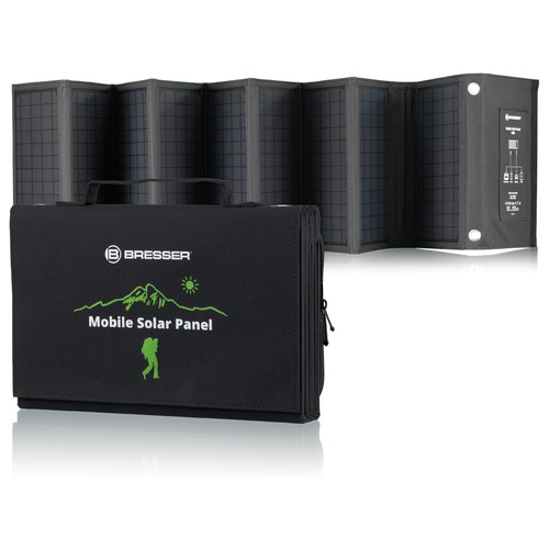 Портативний зарядний пристрій сонячна панель Bresser Mobile Solar Charger 60 Watt USB DC (3810050) фото №1