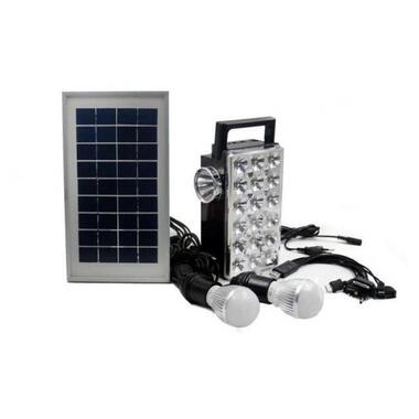 Система автономного освітлення з вбудованою сонячною панеллю Yajia YJ-1900 Solar аварійна LED лампа з акумулятором фото №1