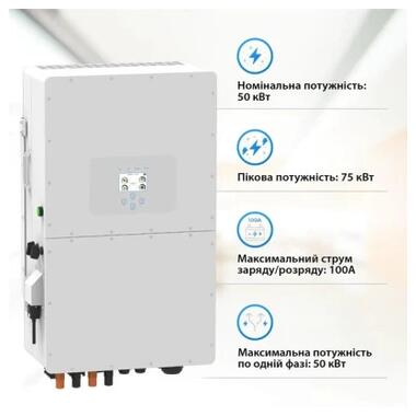Сонячний інвертор Deye SUN-50K-SG01HP3-EU-BM4 фото №5